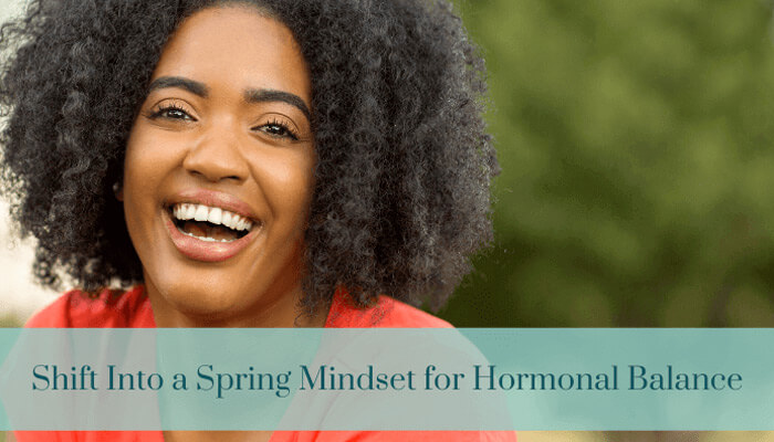 Woman living in hormonal harmony
