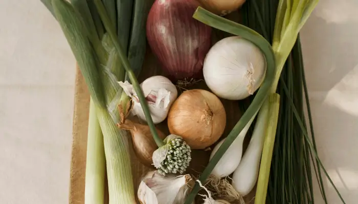 Garlic, Onions, Leeks