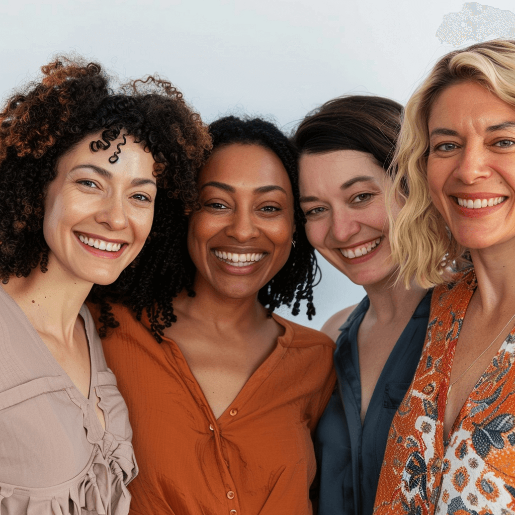 Diverse group of women and aging gracefully